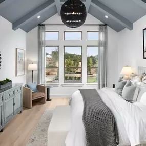 Spacious primary bedroom suites