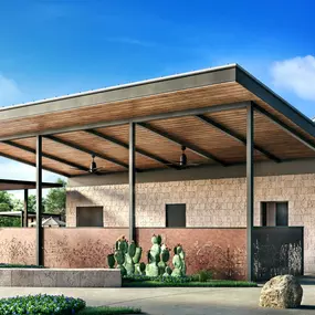 Gather with friends and neighbors in the open-air pavilion