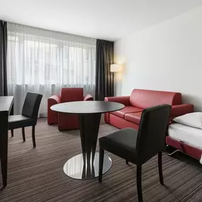 Family Room living room with extra bed