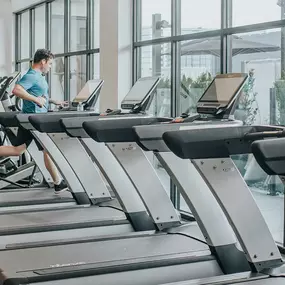 Treadmills inside Fitness Center at Sentral West Midtown at Star Metals
