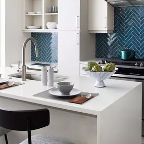 Spacious and Well Lit Kitchen at Sentral East Austin at 1630 E. 6th