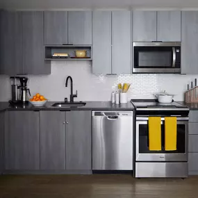 Spacious Kitchen with Stainless Steel Appliances at Sentral First Hill