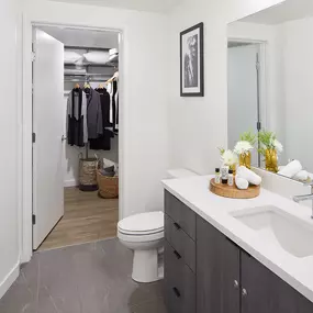 Walk-In Closet and Spacious Bathroom at Sentral First Hill