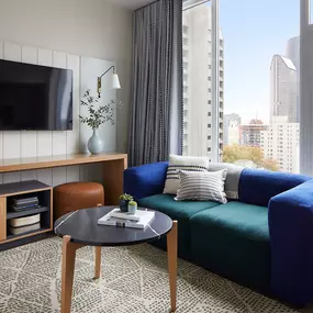 Living Room with a View at Sentral First Hill