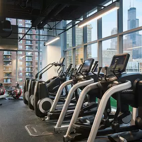 State of the Art Fitness Center with a View at Sentral Michigan Ave