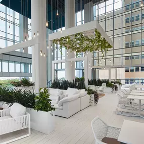 Terrarium with Plenty of Seating and Other Resort Amenities at Sentral Michigan Ave