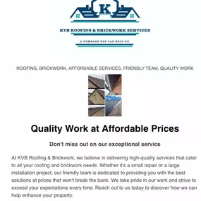 Bild von KVB Roofing & Brickwork