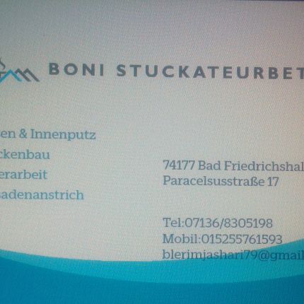 Logo od Boni Stuckateurbetrieb