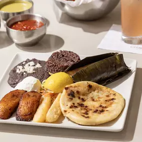 Gloria's Super Special at Gloria's Latin Cuisine. A little taste of El Salvador on one plate.