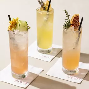 Vibras Refrescantes at Gloria's Latin Cuisine. Our refreshing line of non-alcoholic cocktails.