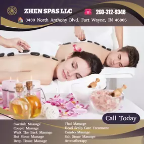 What better way to give that gift than share that gift in our inviting Couples Massage Rooms.  
It's what you've come to expect from a Massage but in a larger room, with 2 of our Signature Tables 
with 2 Therapists, one working on each of you.  Our Therapists will work on each individual person 
to accommodate their specific needs and will orchestrate your Couples experience to ensure 
you are both relaxed and rejuvenated.