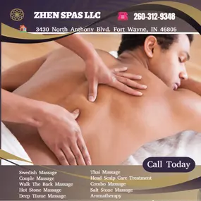 A traditional Swedish massage utilizing a system of techniques specially created to relax muscles by
applying pressure to increase oxygen flow through the body and release harmful toxins.