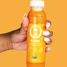 Organic cold-pressed juice.