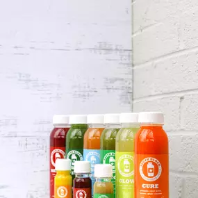 Organic cold-pressed juice.