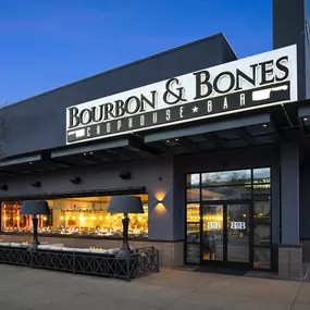 Outside Patio area at Bourbon & Bones at SanTan Village in Gilbert