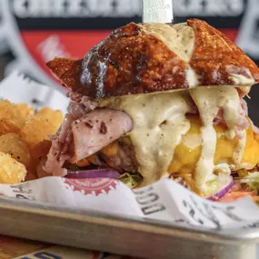 Pile on the toppings and Build Your Own Burger!