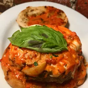 Our special blend of beef homemade mozzarella on our freshly baked bread