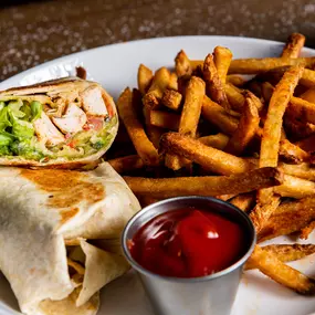 Key West Wrap with fries