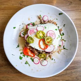 Maple Pulled Pork & Eggs