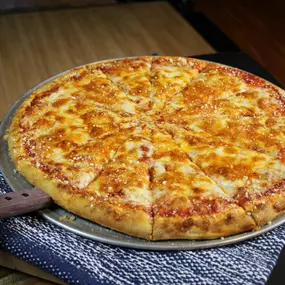 Our signature sauce covered with mozzarella, cheddar, jack, and parmesan cheese