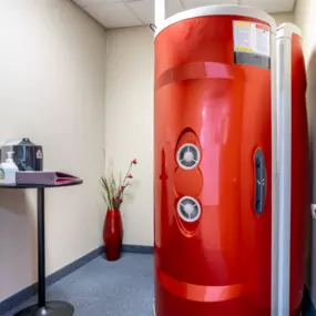 Onsite stand up tanning bed.