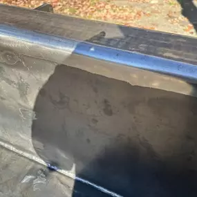 Rear Bumper polished for a service truck on-site in Buxton, Maine