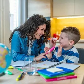 This image highlights the transformative impact of Applied Behavior Analysis therapy when paired with empathy, data, and fun. It represents Bierman’s signature approach that honors each child’s individuality while leveraging precision teaching to track and support growth.