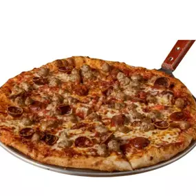 Anchor Bar Frisco offers a delicious All Meat Pizza