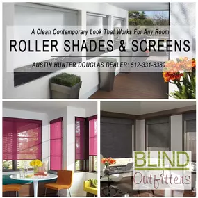 Roller shades Austin.