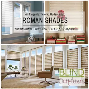 Roman shades Austin.