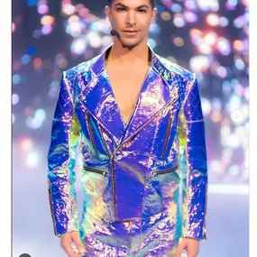 van Soest Stoffe Auffälliges spiegelndes Material für Performance-, Show- und Fashion-Präsentationen