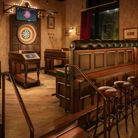 At Flight Club Social Darts, cutting-edge tech meets an elevated menu of shareable snacks, cocktails, and curated beers.