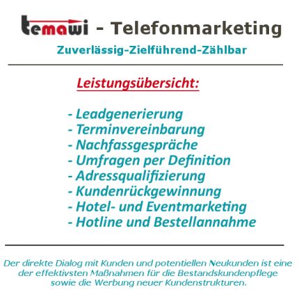 Logo von www.temawi.de - Telefonmarketing Wilzer