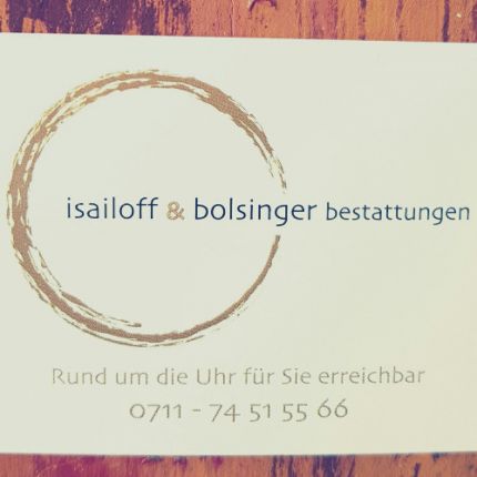Logotyp från Isailoff & Bolsinger Bestattungen