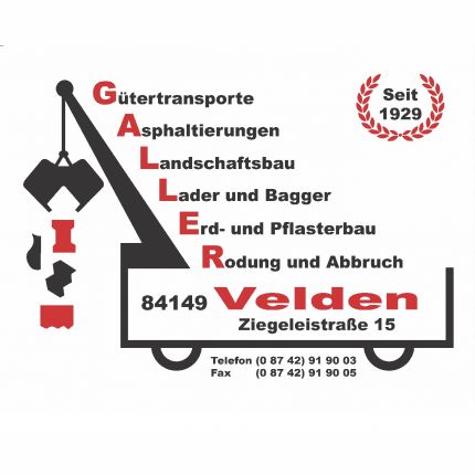 Logo von Galler Pflasterbau- u. Erdbaubetrieb e. K.