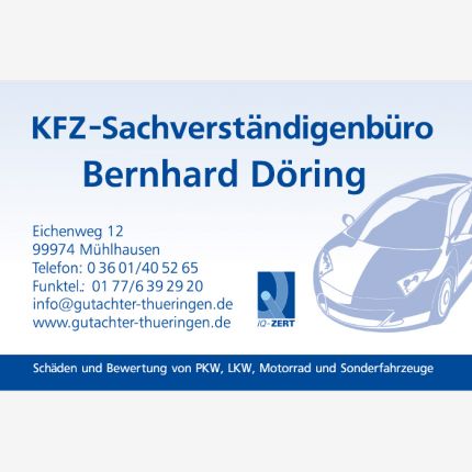 Logo van KFZ-Sachverständigenbüro Bernhard Döring