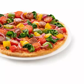 MUNDFEIN vegane Pizza Valeria mit pflanzlicher Merguez von Redefine Meat