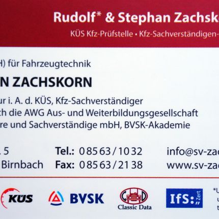 Logo de Kfz-Sachverständigen- und Ing.-Büro Stephan Zachskorn