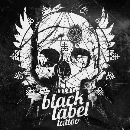 Logotyp från black label tattoo
