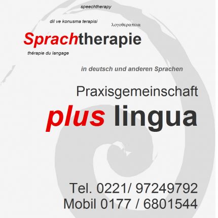 Logo da Sprachtherapie und Logopödie plus lingua