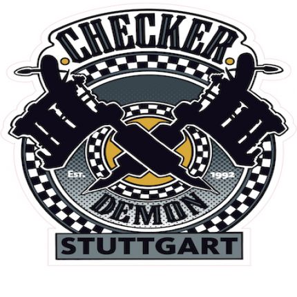 Logótipo de Checker Demon Tattoos