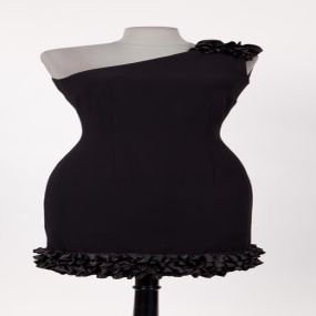 Schwarzes Kurzes Kleid - Andrea Moden