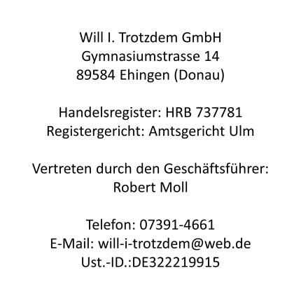 Logo van Will I. Trotzdem GmbH Schmuck und Uhren in 89584 Ehingen