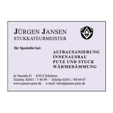 Logotipo de Jürgen Jansen | Stuckateurbetrieb