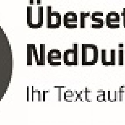 Logo von Übersetzungsbüro NedDuits (Niederländisch, Englisch, Deutsch)