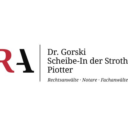 Logotyp från Dr. Gorski, Scheibe-In der Stroth, Piotter, Rechtsanwälte, Notare, Fachanwälte