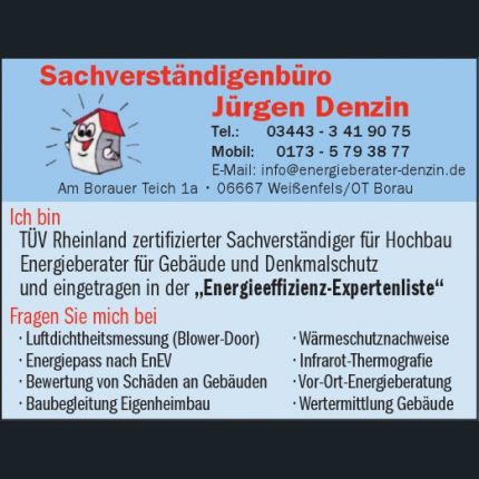 Logo van Sachverständigenbüro Jürgen Denzin
