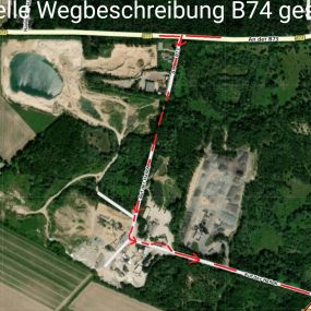 Geänderte Werkszufahrt aufgrund von Baumaßnahmen (Stand Mai 2022)