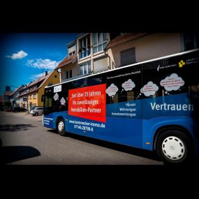 Leutenecker Immobilien Ludwigsburg - Buswerbung