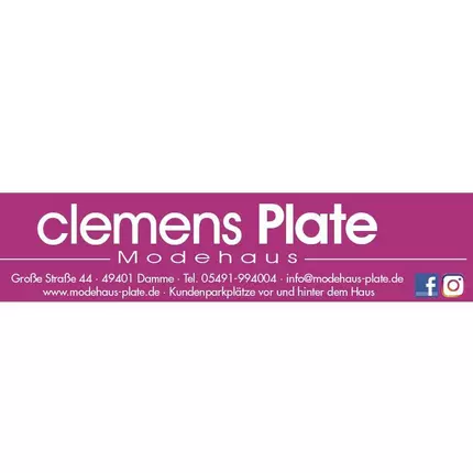 Logotyp från Modehaus Clemens Plate